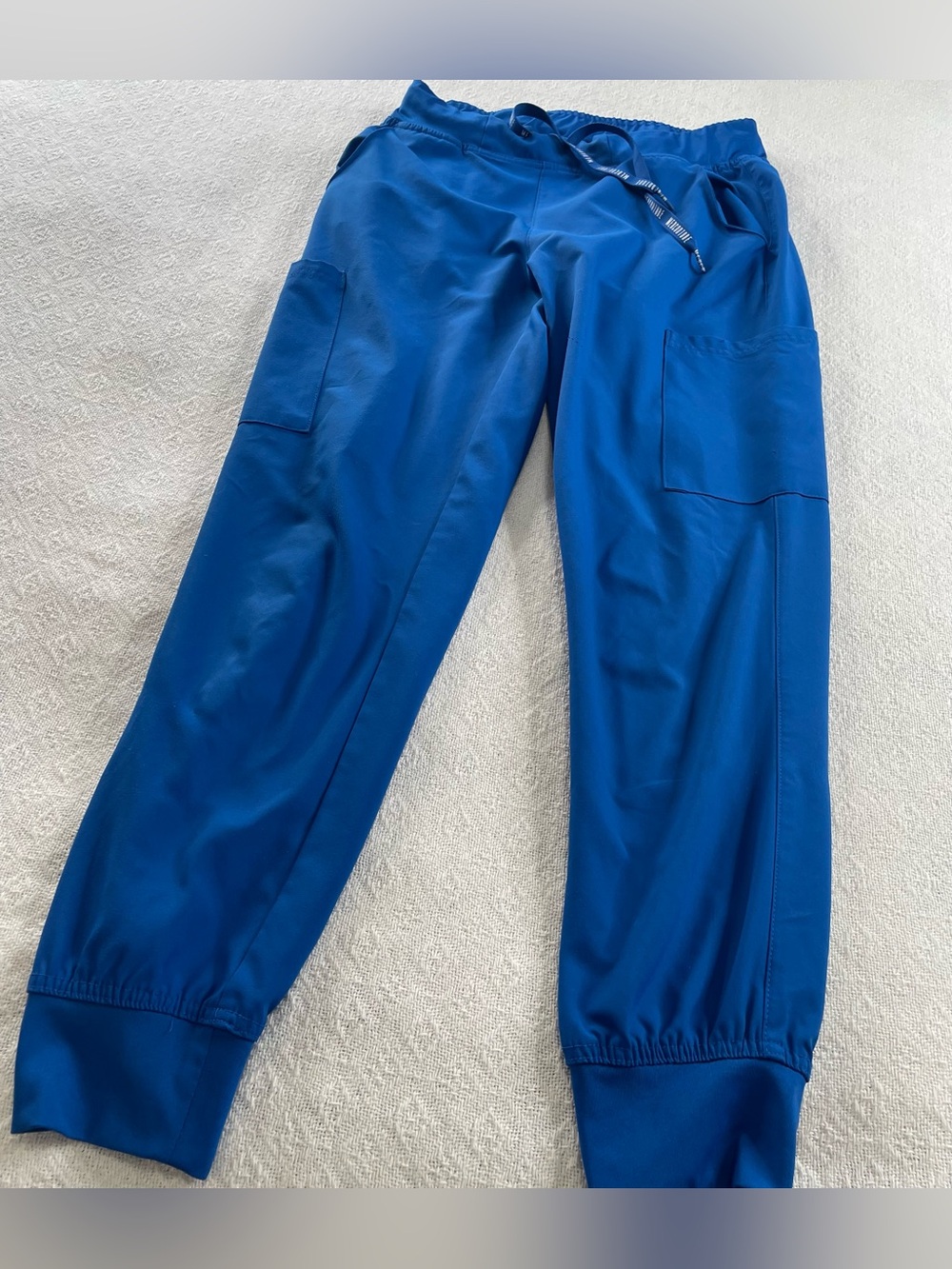 Med Couture Royal Blue Cargo Jogger Scrub Pants~Size Small ~ Medical Staff